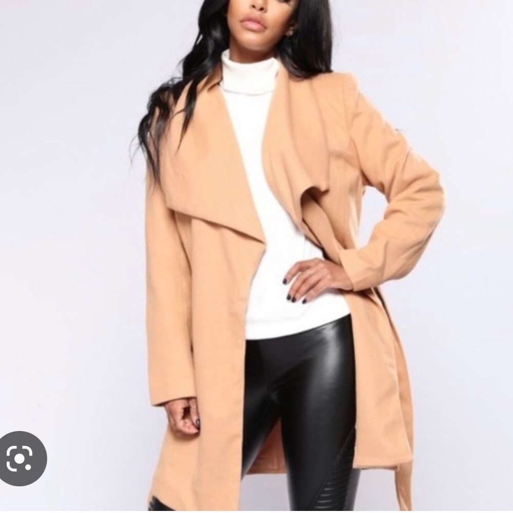Women's LOVETREE Wrap Tan Coat Size Small